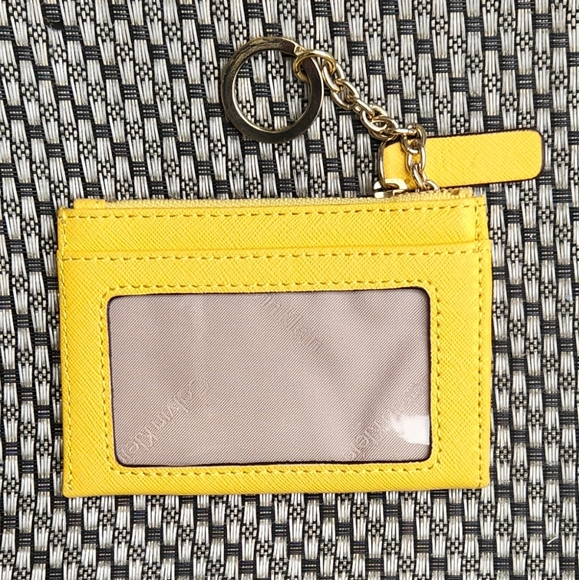 Calvin Klein Card Holder ID Case Yellow - Picture 3 of 5
